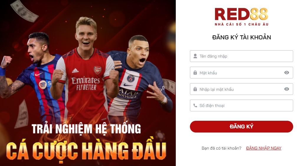 form đăng ký red88
