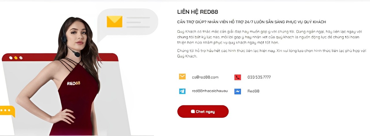 liên hệ rút tiền red88