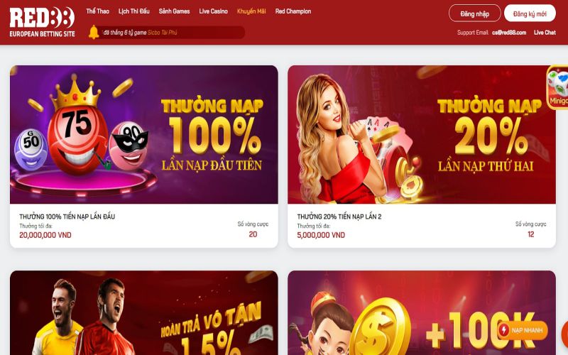 Điều kiện và điều khoản khuyến mãi Red88 Điều kiện và điều khoản khuyến mãi Red88