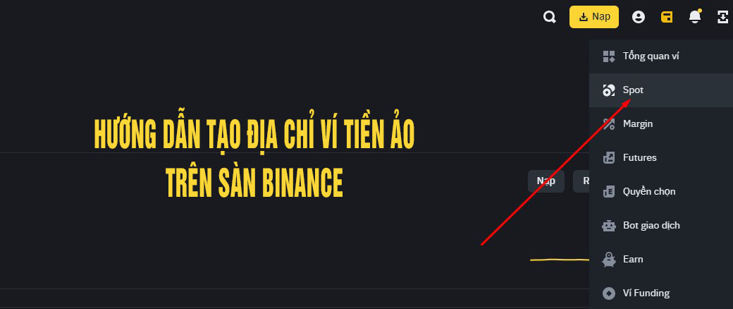 hướng dẫn tạo ví tiền ảo để rút tiền red88 bằng usdt trên sàn binance