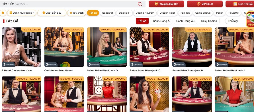 Live casino - game red88 có tỷ lệ trả thưởng cao nhất